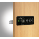 Codelocks KL20BKRH Series Mechanical Cabinet Lock- Suitable for upto 3/4" Thick Door, Finish-Black