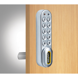 Codelocks KL1060 Series KL1000 Netcode-Kit with Spindle to fit 1/4" - Thick Door, Finish-Silver Grey