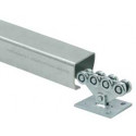  CGS-250.8M Small Galvanized Steel Carriage For Track, Opening Range 13 ft