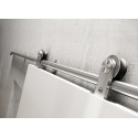 AHI DELTA Barn Door System w/ 75" Standard Track, 316 Marine Grade steel Material, Stainless steel Finish