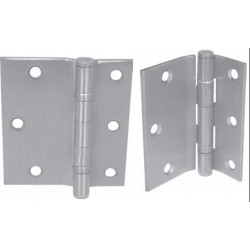 PBB BB8345 Standard Weight 5-Knuckle Full Surface Template Ball Bearing 4.5" Steel Hinge