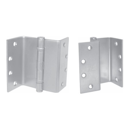 PBB SCBB8145 5-Knuckle Standard Weight Swing Clear Full Mortise Template Ball Bearing 4.5" BEV Steel Hinge