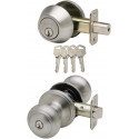 Copper Creek CKDB141PS Colonial Entry Knob w/ Single Cylinder Deadbolt, Keyed Alike, Combo Pack