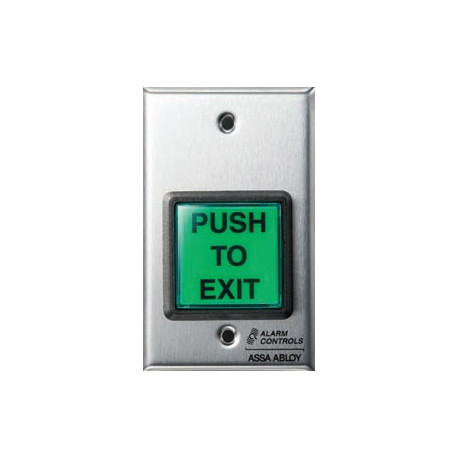 Alarm Control TS-2 2” Illuminated SPDT, 1A Contacts, Single Gang, Stainless Steel Wall Plate, 12/24 VAC/VDC, UL Listed