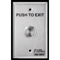 Alarm Controls TS Vandal Resistant Request to Exit Station, 3/4"Round Metal Push Button
