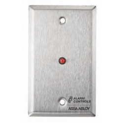 Alarm Control RP Single Gang, Stainless Steel Wall Plate, Remote Plates