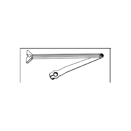 Cal-Royal 8622-ARM Series Parts & Accessories, Standard Push Arm, Non-Handed, for 0” to 14” reveal