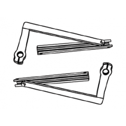 Cal-Royal 8624-RH Series Parts & Accessories, Angle Pull Arm, Right Handed, 0” to 4” reveal