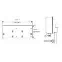Yale-Commercial 487 Back Plate & Drop Plate For 4400 Series Closer