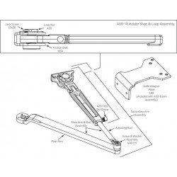 Yale 400 Regular, Top Jamb And Parallel Arm For Series 51 Closer