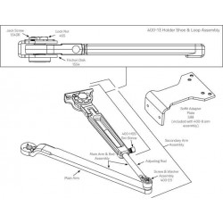 ACCENTRA (formerly Yale) Y400 Non-Hold Open Arm Assembly For 51 Series Closer