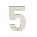  884SN 5" Solid Brass Heavy-Cast House Numbers, Finish-Satin Nickel