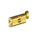  C-410/55CR Key Outside, Turn Knob Inside Replacement Cylinder, 2 Keys, Keyed Alike