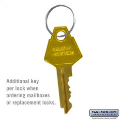 Salsbury 2198 Additional Key - For Americana Mailbox Standard Lock