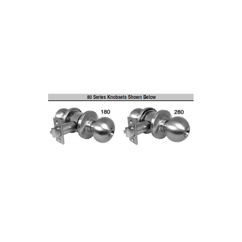 Marks USA 80 Line Grade 1 Cylindrical Knobset (Commercial Cylindrical)