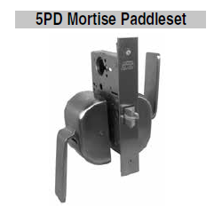 Marks USA PD Mortise Paddleset, Finish-Satin Stainless Steel