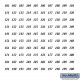 Salsbury 3695 Numbers - Self Adhesive Sheet Of (100) - For 4B+ Horizontal Mailboxe