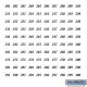 Salsbury 3695 Numbers - Self Adhesive Sheet Of (100) - For 4B+ Horizontal Mailboxe