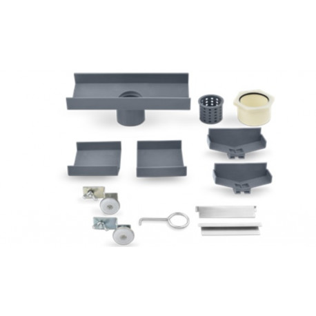 QM Drain 88.601.A Adjustable 2" Outlet Lagos Series Accessories Kit, Size - 8"