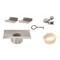 QM Drain 88.601.B Adjustable 3" Outlet High Flow Lagos Series Accessories Kit, Size - 8"