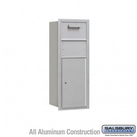 Salsbury 3710S Recessed Mounted 4C Horizontal Collection Box - 10 Door High Unit (37 1/2") - Single Column