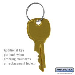 Salsbury 3798 Additional Key - For 4C Horizontal Mailbox Lock