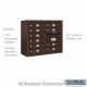 Salsbury 3806 Surface Mounted 4C Horizontal Mailbox Unit 6 Door High Unit (24-5/8") - Front Loading