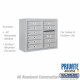 Salsbury 3806 Surface Mounted 4C Horizontal Mailbox Unit 6 Door High Unit (24-5/8") - Front Loading