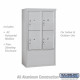 Salsbury 39 Free-Standing 4C Horizontal Mailbox Unit - Stand-Alone Parcel Locker - Front Loading