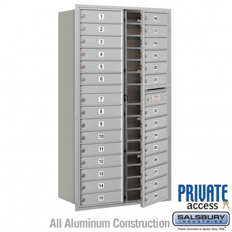 Salsbury 3716D-29 Recessed Mounted 4C Horizontal Mailbox - Maximum Height Unit (56-3/4") - Double Column