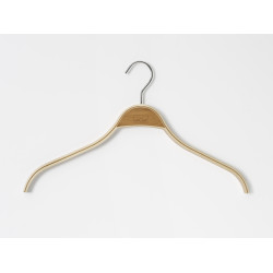 Magnuson BASIC Laminated Beech Veneer Coat Hanger W/ Chrome Hook, Finish-Laminated Beech