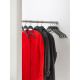 Magnuson GRIP Beech Coat Hanger W/ Black Rubber Coating, Finish-Black