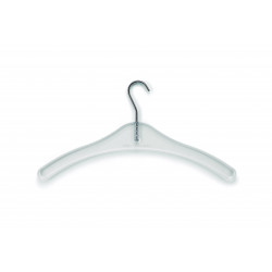 Magnuson MIRAC-6 Plastic Coat Hanger, Carton Of 6 each, Finish-Transparent