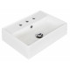 American Imaginations AI-13 19.75-in. W x 13.75-in. D Wall Mount Rectangle Vessel In White Color