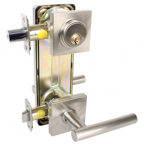 Pamex FI Contemporary Series Grade 2 Interconnected Locks (5-1/2" C-T-C) - Passage, Single Locking