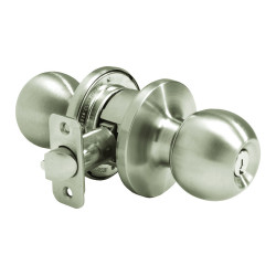 Pamex FC3 Series Sierra Commercial Cylindrical Lock, Satin Stainless Steel