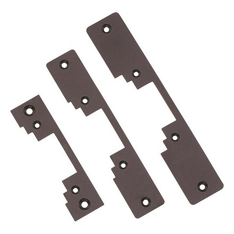 Locknetics CSFP-KIT-10B Face Plate Square & Radius Corner (4 7/8" x 1 1/4") Qty 2-Dark Bronze