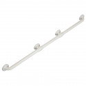 Ponte Giulio G02JAS Straight Bariatric Grab Bar with Flanges, White Finish