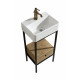 Design Element DEC Cassidy 16" Single Sink Vanity in Natural