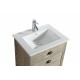 Design Element DEC4300 Asbury 24" Single Sink Vanity in Natural