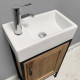 Design Element DEC4019 Bristol 18.5" Single Sink Vanity in Natural