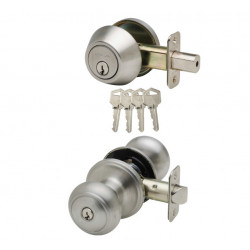 Copper Creek CK2622 Colonial Knob with Deadbolt Combo Pack