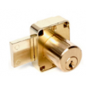 CCL 00128 737 Cabinet Lock, 7/8", Pin Tumbler, Satin Brass