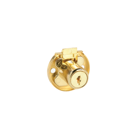 CCL 00180 2068 1/2 Drawer Lock, Disc Tumbler, 02068 7/8 Keyed Different , Finish-Satin Brass