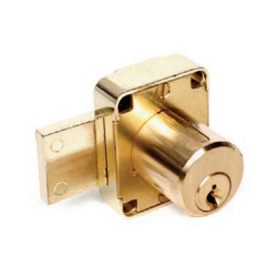 CCL 0270 0737 Series Cabinet Lock, Pin Tumbler, 4T37526, Finish-Satin Brass Plated