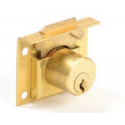 CCL 02706 0666 1/2 Series Drawer Lock, Pin Tumbler, Keyed Alike 4T37526, Length-7/8, Finish-Satin Brass