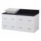 American Imaginations AI-150 Plywood-Veneer Vanity Set In White