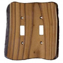 Sierra 6827 Rustic - 2 Toggle Switch Plate