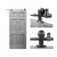 PDQ STS W 171 Series Sliding Barn Door Hardware for Wood Door, Finish-Satin Stainless Steel