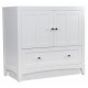 American imaginations AI-1747 Modern Plywood-Veneer Vanity Base Set Only In White